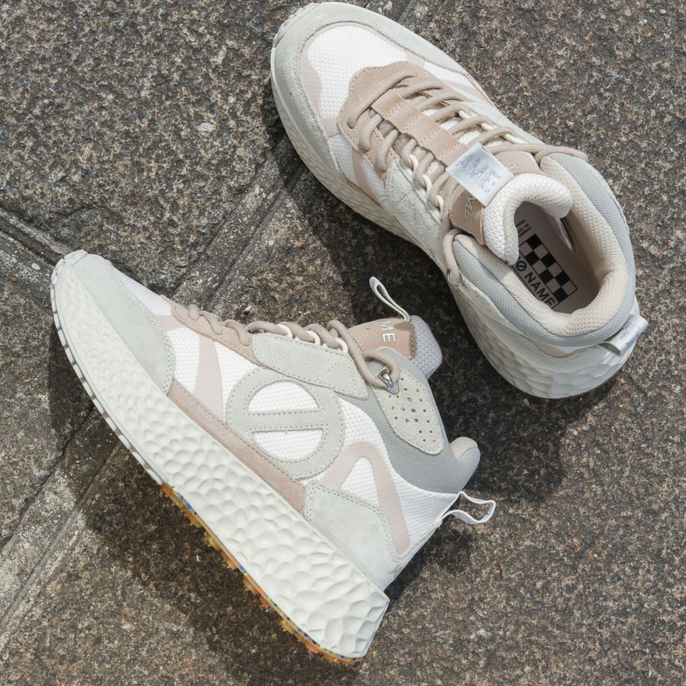 CARTER MID W - NET/SDE/SDE - BEIGE/BIANCO SPORCO